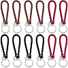 12Pcs 3 Colors PU Leather Knitting Keychains KEYC-CL0001-20A-1