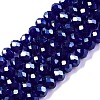 Electroplate Glass Beads Strands EGLA-A044-T4mm-A06-1