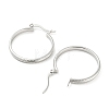 304 Stainless Steel Hoop Earrings EJEW-I290-06P-2