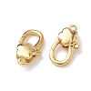 Brass Lobster Claw Clasps KK-Z136-21G-01-2
