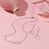 Natural Quartz Crystal Chips Beaded Jewelry Set SJEW-JS01231-05-2