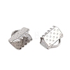 Non-Tarnish 304 Stainless Steel Ribbon Crimp Ends X-STAS-S047-056-2