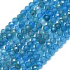 Natural Apatite Beads Strands G-G106-C06-01-1