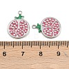 304 Stainless Steel Enamel Pendants STAS-Z166-23E-P-3