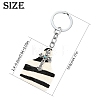 Cowhide Leather & Alloy Keychain KEYC-YW00093-01-3