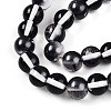 Baking Paint Transparent Glass Beads Strands DGLA-N011-10mm-10-3