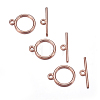 Tibetan Style Toggle Clasps TIBE-A12208-RG-NR-2