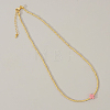 Real 18K Gold Plated 2mm Round Brass Beaded Necklaces HJ8238-5-1