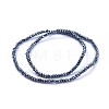 Electroplate Glass Beads Strands X-GLAA-F079-EP04-2