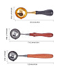 CRASPIRE Wooden Handle Wax Sealing Stamp Melting Spoon AJEW-CP0001-15-2