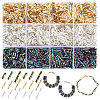 2160Pcs 9 Styles Glass Twisted Bugle Beads SEED-PA0001-28-1