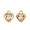 201 Stainless Steel Rhinestone Pendants RB-CBABFDA-15G-01-1