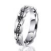 Dragon Pattern 201 Stainless Steel Finger Rings for Men FS-WG77ECB-02-1