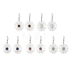 Star 201 Stainless Steel Natural Gemstone Dangle Earrings for Women EJEW-JE05835-1