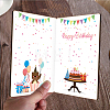 MDF Greeting Card & Paper Envelope with Bowknot AJEW-WH0203-006-6