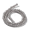 Baking Paint Imitation Jade Glass Bead Strands X-DGLA-A034-J6MM-A43-4
