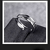 Dragon Pattern 201 Stainless Steel Finger Rings for Men FS-WG77ECB-01-4