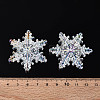 UV Plating Christmas Transparent Acrylic Multi-Strand Links OACR-Q197-02-4