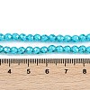 Baking Paint Electroplated Synthetic Non-magnetic Hematite Beads Strands G-H072-A01-01B-4