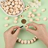Natural Unfinished Wood Beads WOOD-PA0001-16B-3