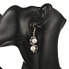 Shell Pearl 304 Stainless Steel Dangle Earrings EJEW-JE07370-2