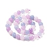 Natural Aquamarine & Rose Quartz & Amethyst Beads Strands G-H280-02C-3