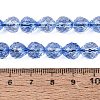 Crackle Transparent Glass Beads Strands GLAA-N068-04A-02-4