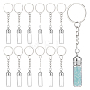 12Pcs Glass Bottle Keychain KEYC-UN00022-1