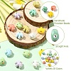 10Pcs Handmade Porcelain Ceramic Beads PORC-YW0001-79-3