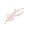 Glass with Acrylic Big Pendants PALLOY-JF04982-5