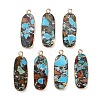 Dyed Synthetic Imperial Jasper Pendants GG-CBAA20A-05G-02-1