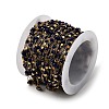 Handmade 304 Stainless Steel Glass Round Link Chains CHS-L032-09G-01-3