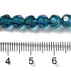 Electroplate Transparent Glass Beads Strands EGLA-A035-T6mm-L12-4