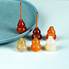 Natural Crystal Agate Gourd Incense Holders PW-WG87545-01-2