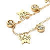 PVD Vacuum Plating 304 Stainless Steel Stud Earring and Pendant Necklace Set LS-SJEW-C002-01C-G-3