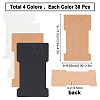 120Pcs 4 Colors Cardboard Paper Hair Clip Display Cards CDIS-SC0001-04-2
