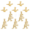 10Pcs 2 Styles Brass Charms KK-BC0014-85-1