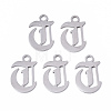 Tarnish Resistant 201 Stainless Steel Pendants STAS-N091-40T-1