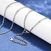Tarnish Resistant 304 Stainless Steel Necklaces NJEW-E080-13P-2