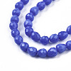 Opaque Solid Color Glass Beads Strands GLAA-N045-002-A09-3