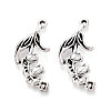 Tibetan Style Alloy Pendants TIBE-N014-14AS-1