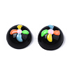 Opaque Resin Enamel Cabochons CRES-N031-010-3