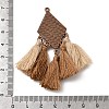 Bohemia Polyester Tassel Big Pendants FIND-B058-02R-3