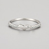 925 Sterling Silver Micro Pave Cubic Zirconia Finger Rings for Women FS-WGD3007-05-3