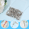 20Pcs Alloy Microphone & Musical Note Keychains KEYC-SC00045-6