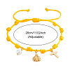Brass & Imitation Pearl Charm Bracelets DP7998-8-3