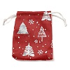 Silver Stamping Christmas Velvet Storage Bags ABAG-Q053-01A-01C-1