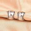 316 Surgical Stainless Cuff Earrings EJEW-C160-01AS-5