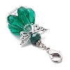 Angel Glass Beaded & Alloy Pendant Decorations HJEW-MZ00189-6