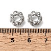 Brass Micro Pave Clear Cubic Zirconia Beads KK-K427-02C-P-2